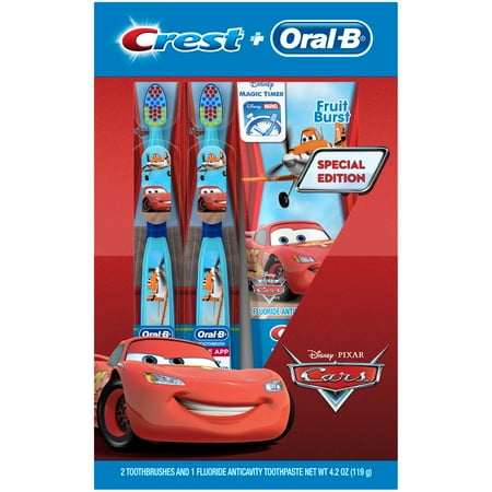 Crest® + Oral-B® Disney Pixar Cars Toothbrush & Toothpaste Kit 3 pc Box