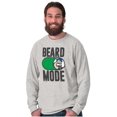 thumbnail image 4 of Beard Mode On Bluto Funny Bearded Men's Long Sleeve Tee T Shirt Brisco Brands S, 4 of 6