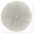 thumbnail image 3 of Light Gray Tufted Round Throw Pillow, 3 of 5