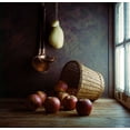 thumbnail image 2 of Laercio, Luiz 27x26 Black Ornate Wood Framed with Double Matting Museum Art Print Titled - Some Apples-Film, 2 of 4