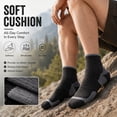 thumbnail image 4 of LWFBDTK Women Crew Athletic Socks, 5-Pairs, Cushioned Athletic Running Socks, Breathable Casual Long Socks, Size L (9-12.5), Black, 4 of 7