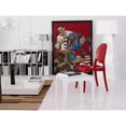 thumbnail image 4 of Siesta ISP034-GRED Chaise de Salle à Manger en Polycarbonate Elizabeth Rouge Lustré - Ensemble de 2, 4 of 11