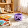 thumbnail image 6 of Trick Or Treat Basket | Jack O Lantern Bucket | Woven Halloween Candy Bucket for Halloween Party Decor | Great Halloween Gift Basket, 6 of 6