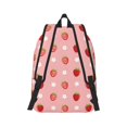 thumbnail image 2 of Rateoe Strawberries Pattern Canvas College Laptop Backpack,Travel Daypack,Durable Rucksack Travel Notebook Bag School Backpack Book Bag for Men Women-Small, 2 of 7