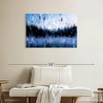 thumbnail image 2 of Elephant Stock Abstract Navy Blue Wall Art - Horizontal Canvas Wall Art - Living Room Wall Decor - Abstract Canvas - Black And Purple Decor - 36" x 24", 2 of 8