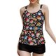 thumbnail image 1 of Traje de Baño de Bikini de Mujer Corbata Teñido Color Contraste Camisola Hombro sin Espalda para la Piscina de Playa Y Verano, 1 of 7