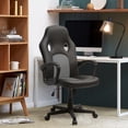 thumbnail image 3 of Homall Gaming Chair Leather Office Chair High Back Ergonomic Adjustable Swivel Executive Computer Chair Rolling Task,Gray, 3 of 7