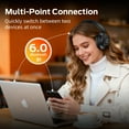 thumbnail image 7 of Active Noise Cancelling Headphones,60H Playtime Bluetooth 6.0 Wireless Headphones with Hi-Res Audio, Over Ear Headphones with Microphone, Deep Bass,Comfort Fit,Foldable Headset for Travel Office Game, 7 of 7