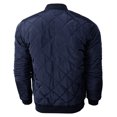 thumbnail image 6 of Ma Croix Mens Premium Quilted Padded Bomber Jacket Zip Up Outdoor Outerwear Coat, 6 of 8