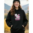 thumbnail image 4 of Inspirational Breast Cancer Awareness Hoodie for Men and Women, Unisex Pullover Hooded Sweatshirt, Comfortable Cotton Poly Blend, Support and Awareness Casual O, 4 of 5