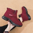 thumbnail image 6 of AnuirheiH Winter Plus Velvet Snow Boots Women Short Boots Warm And Thick Waterproof Women Shoes, 6 of 9
