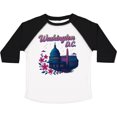 thumbnail image 3 of Inktastic Washington D.c. Skyline Cherry Blossoms Boys or Girls Toddler T-Shirt, 3 of 5