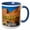 Blue/White, variant on 3drose, Sandy Beach River Access. Colorado River. Moab, Utah, 11oz Mug