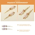 thumbnail image 3 of WRITWAA 1Pair Rhinestone Flower Hair Barrettes Purple Decorative Bobby Pins for Secure Hair Styling, 3 of 7
