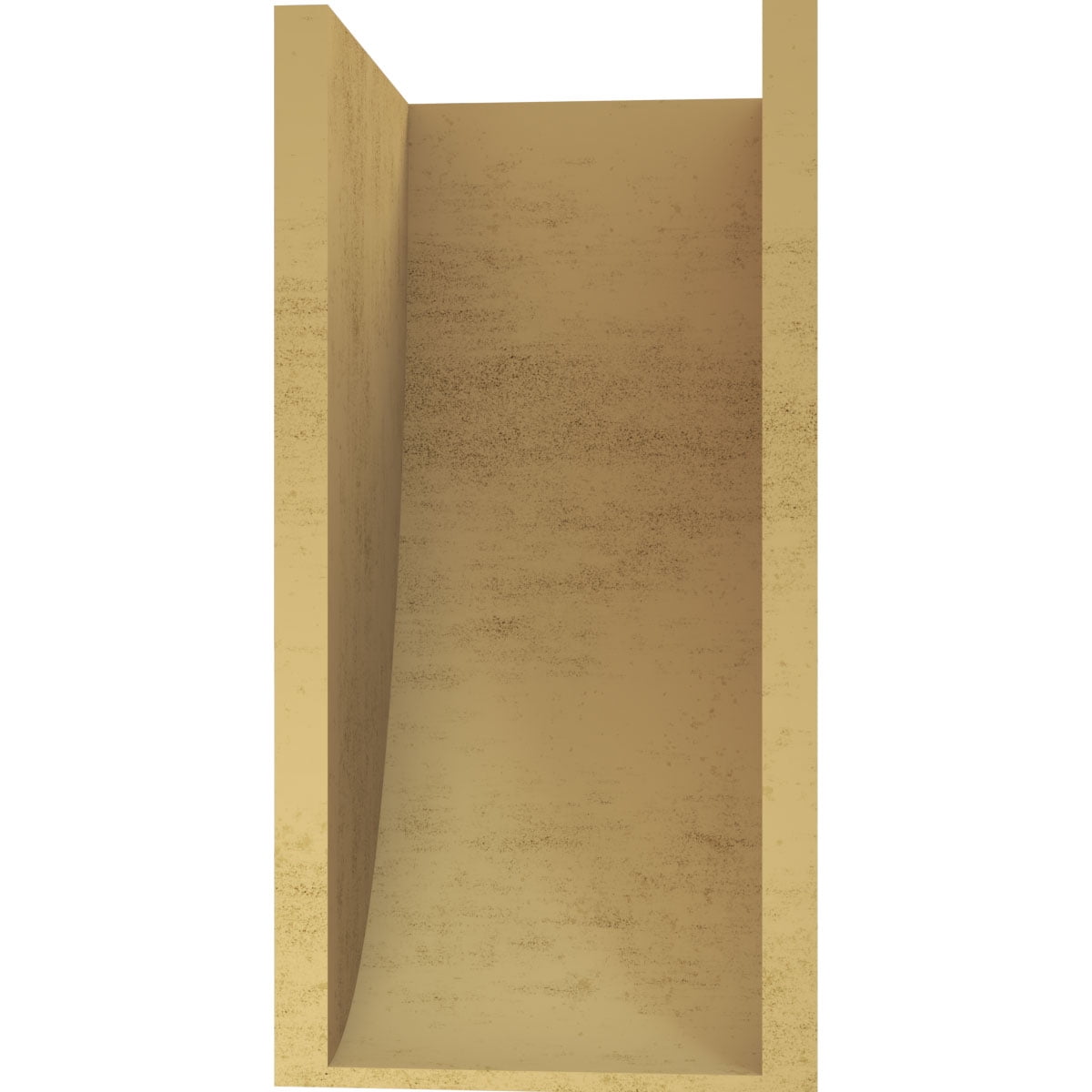 10"W x 10"D x 20"H Wide Durham Rough Cedar Woodgrain TimberThane Corbel, Primed Tan