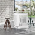 thumbnail image 4 of Tribesigns Bar Unit with Metal Mesh Front, Home Liquor Bar Table with Storage and Footrest, 4 of 7