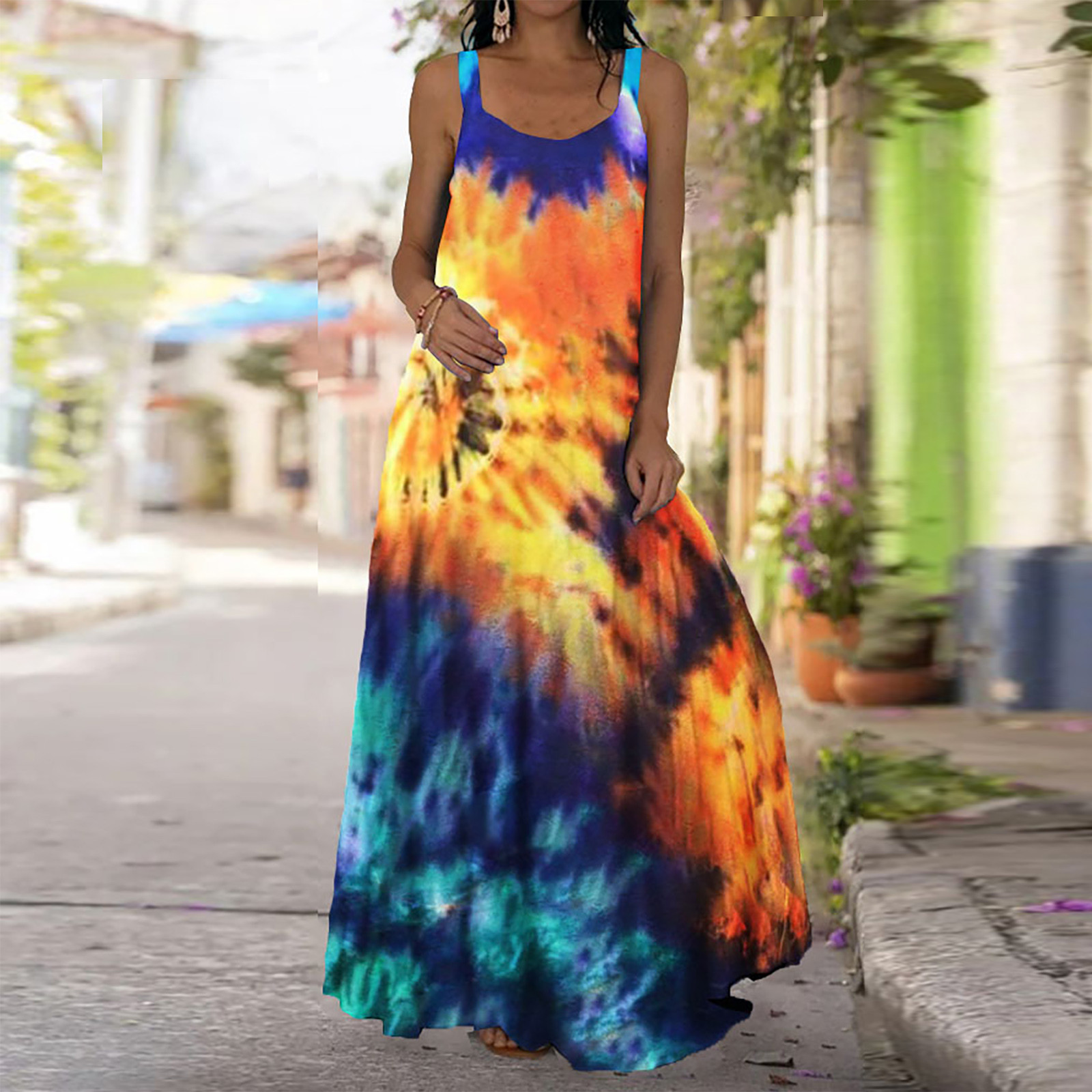 plain yellow maxi dress