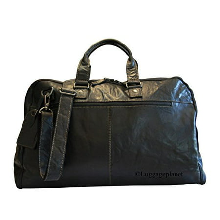 Jack Georges Voyager Leather Valet Convertible Duffle Garment Bag - (Best Garment Bag Suitcase)