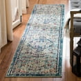 thumbnail image 3 of SAFAVIEH Madison Joandra Southwestern Runner Rug, Navy/Light Blue, 2'2" x 10', 3 of 8