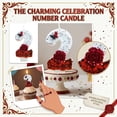 thumbnail image 3 of Goleeg Bougies d'Anniversaire Papillon Numéro 2, Bougies Gâteau Numérotées Décorées de Roses Rouges, pour Anniversaires, Fêtes et Célébrations de Mariage, 3 of 6