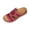 Wine, variant on Willtoo Womens Wedge Orthopedic Sandals Leather Dressy Sandal Non-Slip Comfortable Walking Casual Slip on Summer Beach Shoes