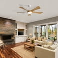 thumbnail image 6 of 52"Modern Ceiling Fan With 3 Color Dimmable and Remote Control 5 ABS Blades Reversible DC Motor With Led Light, 6 of 7