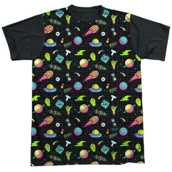 Rick And Morty Opening Icons Unisex Adult Halloween Costume Sublimated T Shirt