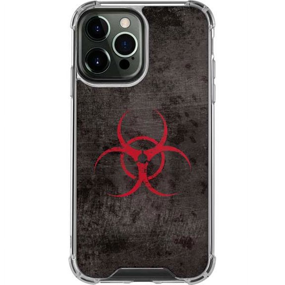 Skinit Survivalists Biohazard Red iPhone 13 Pro Max Clear Case