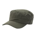 thumbnail image 2 of SRZYMJ Unisex Cadet Army Cap Flat Top Cap Twill Military Corps Hat for Women Men, 2 of 2