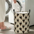 thumbnail image 4 of Lsque Cute Black Dog pattern Laundry Hamper Basket, Tall Woven Rope Hamper Basket for Clothes, Lightweight Storage Basket, Collapsible Waterproof-, 4 of 8