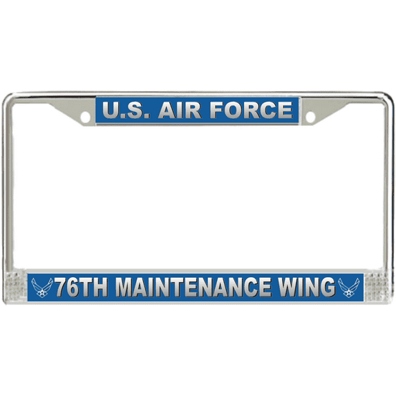 U.S. Air Force 76th Maintenance Wing License Plate Frame