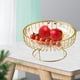 thumbnail image 1 of Cesta de almacenamiento de frutas de alambre de Metal, cuenco para servir aperitivos y verduras, soporte para cesta, bandeja de frutas para centro de Borrar M BLESIY Canasta de frutas, 1 of 7