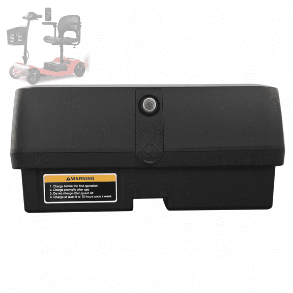 12AH Lead Acid Replacement Battery with Box & USB Port for M2 Mobility Scooter,24V 10-15 Mile Range Easy Installation & Charging