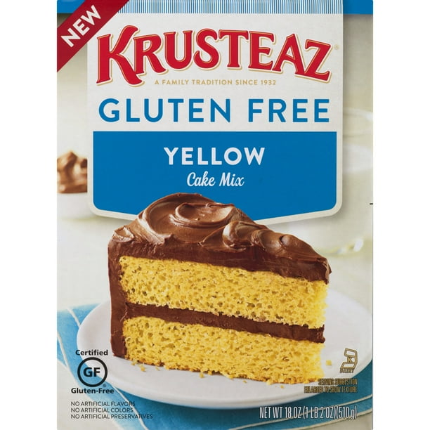 12 Pack Krusteaz Gluten Free Yellow Cake Mix 18 Oz Box Walmart Com Walmart Com