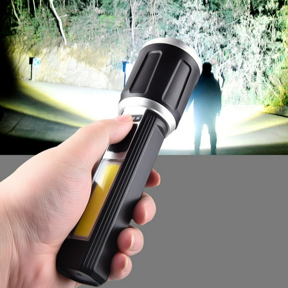 Special Savings,LCD Battery Flashlight,10000 Lumens Super Bright Flashlight, Zoomable, Rechargeable Flashlight With 4 Modes,, Powerful Handheld Flashlight,PENDANE,Black