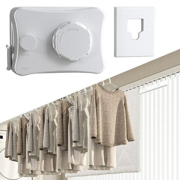 Tendedero retráctil Macarena resistente impermeable para uso en interiores y exteriores