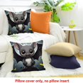 thumbnail image 4 of FCXZI Cute Bat Square Cushion Cover for Home Sofa Couch Linen 20x20in, 4 of 5