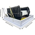 thumbnail image 3 of Attic Pull Down Ceiling Ladder Retractable Attic Folding Extension Loft Stairs Black & White Aluminum-Magnesium Alloy 13 Steps, 3 of 7