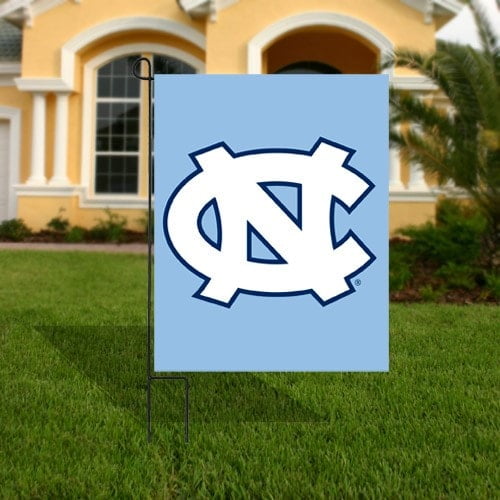 North Carolina Tar Heels (UNC) 17.5" x 12.5" Carolina Blue Applique Garden Flag