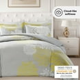 thumbnail image 3 of Regency Heights King Size Comforter Set, 5-Piece Floral Bedding Set for All Season, Yellow King Comforter Set with Bed Skirt, 3 of 8