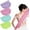 Yellow, Pink, Turquoise, Purple, variant on QIANJIA 4pcs Exfoliating Back Washers Scrub with Handles Japanese Body Scrubber Cloth Towel Nylon Back Exfoliator Extended Washers Stretchable Body Bath Pull Strap for Cleans Skin Massages Shower