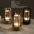 thumbnail image 4 of Cordless Table Lamp, USB Rechargeable, Touch Control, 3 Color Stepless Dimming,  Lampshade, Dimmable Table Lamp, For Indoor Bedside, Study, 4 of 8