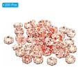 thumbnail image 3 of Unique Bargains 8mm Spacer Beads, 100pcs Bead Spacers Rhinestone Round Bulk Beads Wave for Jewelry Making, Rose Gold, 3 of 5