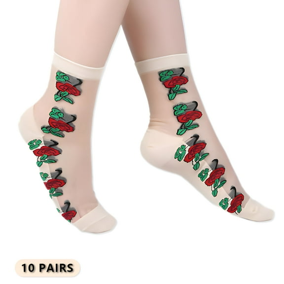 TELOLY 10Pairs Ankle Socks for Women,Cotton Ankle Socks for Women 9-12,Low Cut Socks