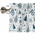 thumbnail image 5 of Christmas Trees Kitchen Curtains 54 Inches Long, Winter Xmas Pine Needles Snowflake Rod Pocket Window Curtains Panels for Bedroom/Bathroom/Nursery, Light Filtering Treatment Curtains Drapes 42"x54", 5 of 5