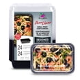 thumbnail image 1 of 24 Contenedores para Alimentos Reutilizables de 473 ml (16 oz), Rectangular con Tapa Transparente Para Microondas, Congelador y Lavavajillas son Fáciles de Limpiar, Apilables y Ecológicos., 1 of 9