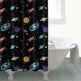 thumbnail image 5 of Sun Shower Curtain Space Galaxy Bathroom Decor Waterproof 84x72 Inch Starry Night Cosmos Nebula Machine Washable Fade-Resistant Drapes, 5 of 5