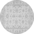 thumbnail image 1 of Ahgly Company Indoor Round Oriental Gray Traditional Area Rugs, 7' Round, 1 of 1