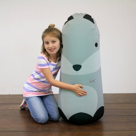 Kid Tough Fitness Inflatable Free-Standing Punching Bag + Machine Washable Fabric Cover Alexander Fox Kids Workout Buddy by Bonk Fit