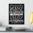 thumbnail image 3 of Scripture Walls  Don't Worry About Anything Philippians 4:6 Bible Verse Canvas Christian Wall Art Ready To Hang Unframed, 3 of 17